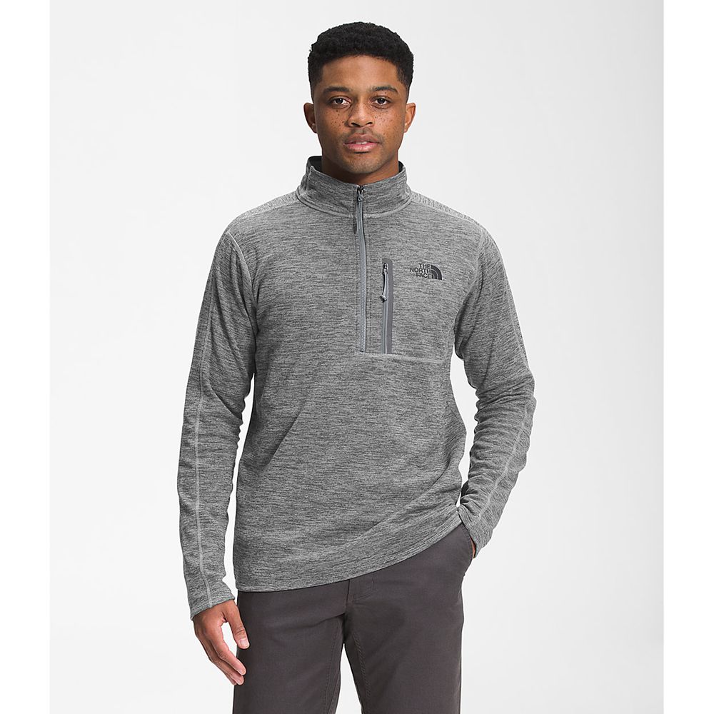 The North Face Fleece Mens Australia - The North Face Canyonlands ½ Zip Grey (WMR-215793)